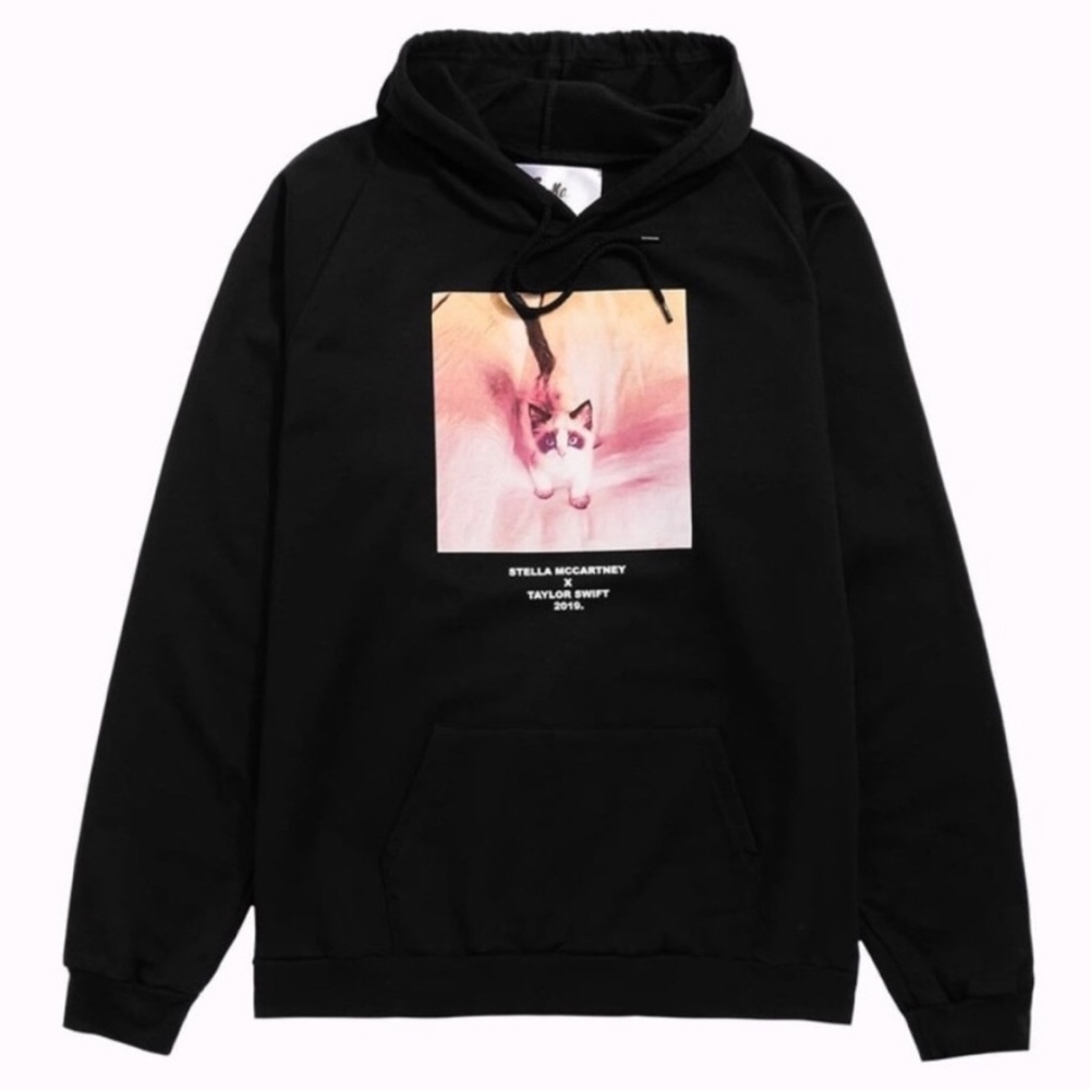 Stella x Taylor Swift Cat Photo Black Hoodie XL